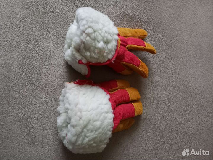 Перчатки замшевые зимние