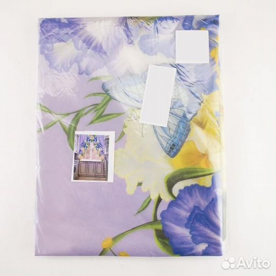 Тюль для кухни Черничный ром 250 х 170см, шифон, п