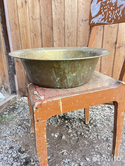 Тазик латунный