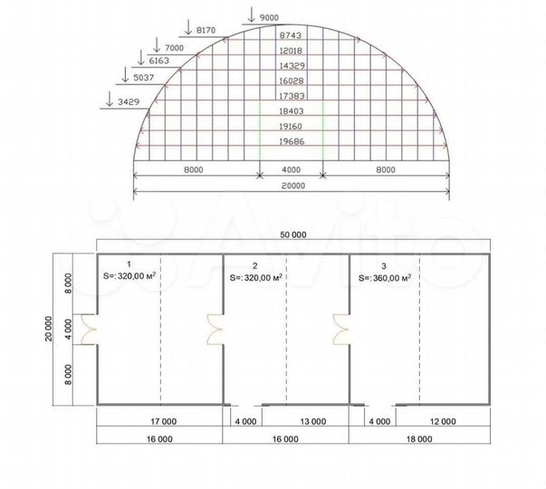 Склад, 1000 м²