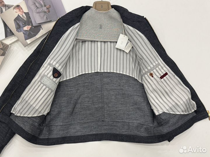 Куртка лен Brunello Cucinelli 48,50,52,54