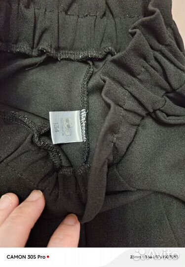 Брюки школьные для девочки 128