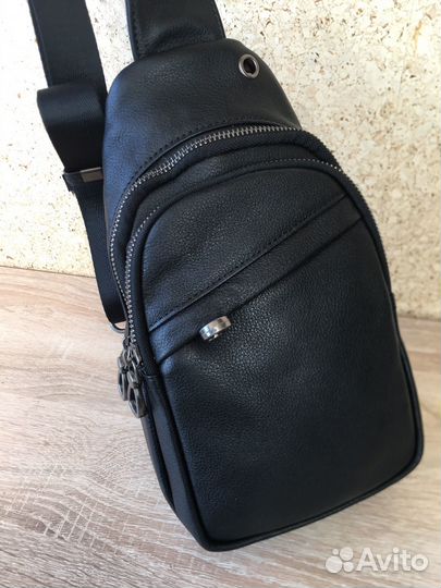 Сумка рюкзак из натуральной кожи