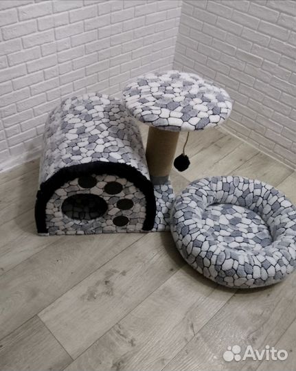 Новый домик,лежак,когтеточка для кошек