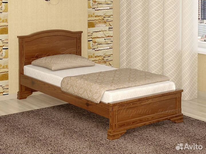Кровать односпальная Октава массив дерева