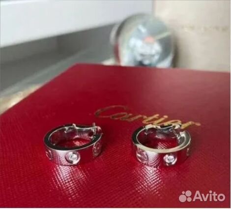 Серьги cartier love