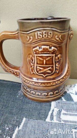 Кружка пивная.Высота 25см, внутренний диаметр 9см