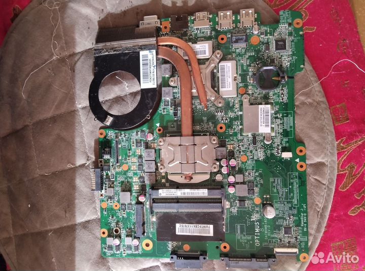 Материнская плата с процессором