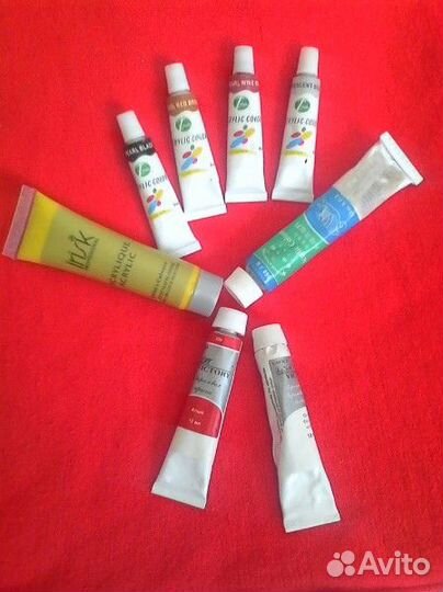 Nails акриловые краски, узоры, трафарет, образцы