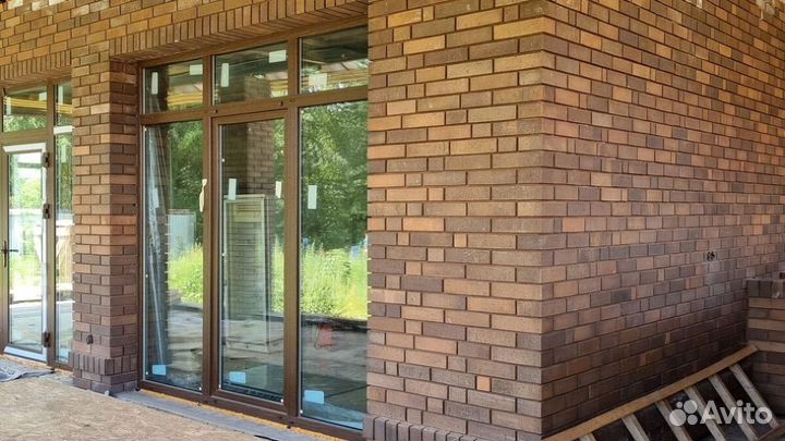 Облицовочный кирпич Коричневый пгт Лесной Городок