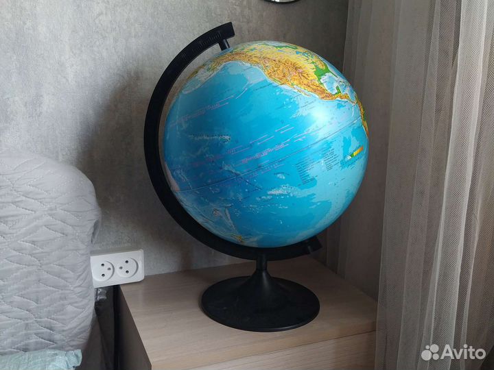 Глобус обычный географическая карта