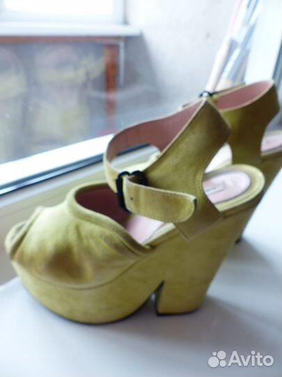 Босоножки Carven замша на 39