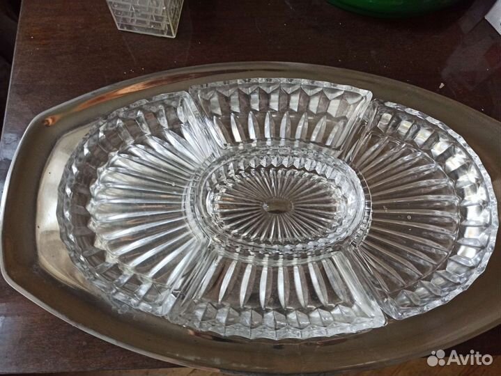 Ваза для фруктов конфетница хрусталь