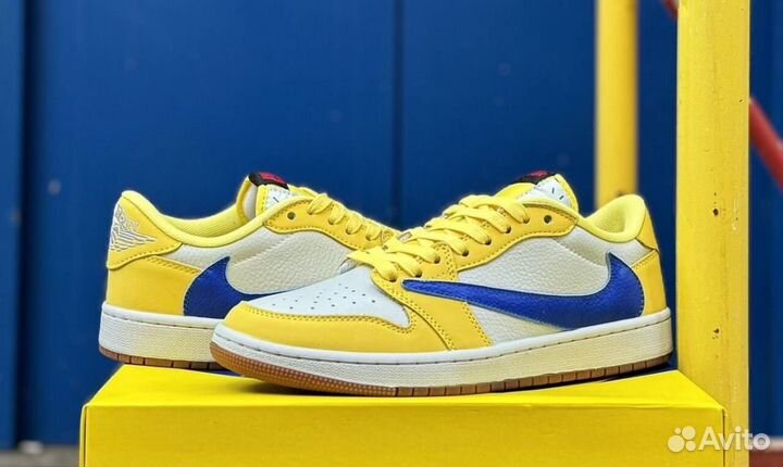 Travis Scott X Air Jordan 1 Low og Canary