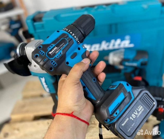 Набор Электроинструмента 4в1 Makita - 4АКБ