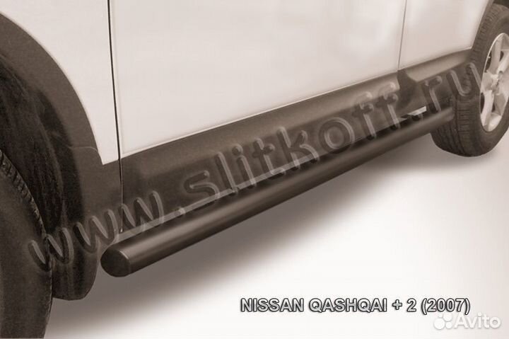 Защита порогов Nissan qashqai NIQ2010B