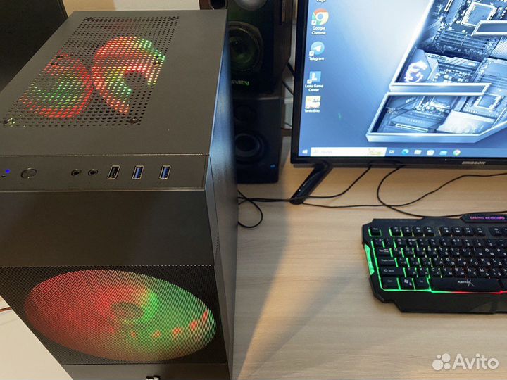Мощный игровой компьютер Ryzen 7 5800X3D