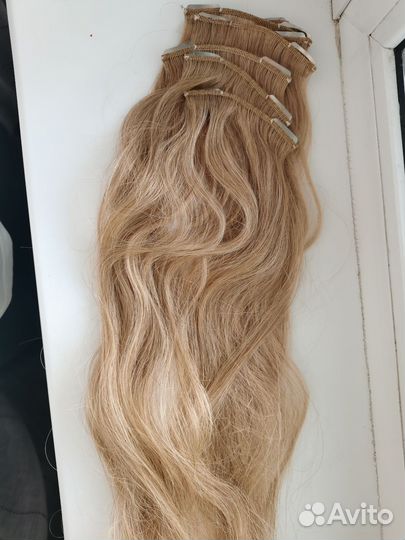 Продам натуральные волосы на клипсах