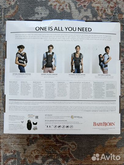 Эргорюкзак babybjorn one cotton