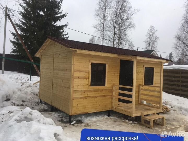 Хозблок на дачу. Деревянный вагончик