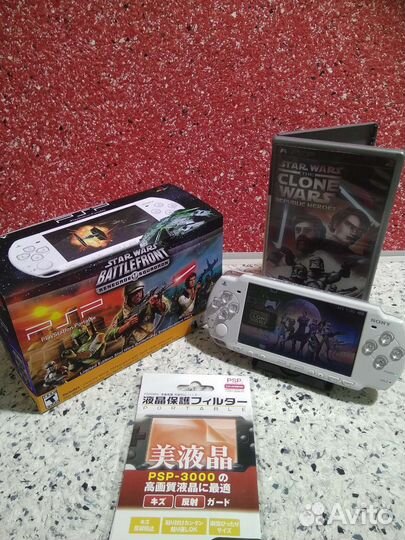 PSP 2000 slim Star Wars 4Гб новая прошитая