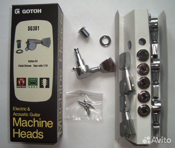 Колки, хром, 3+3 Gotoh SG381-04