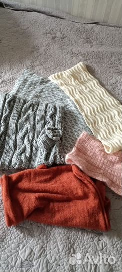 Палантины и снуды много разных 10 шт