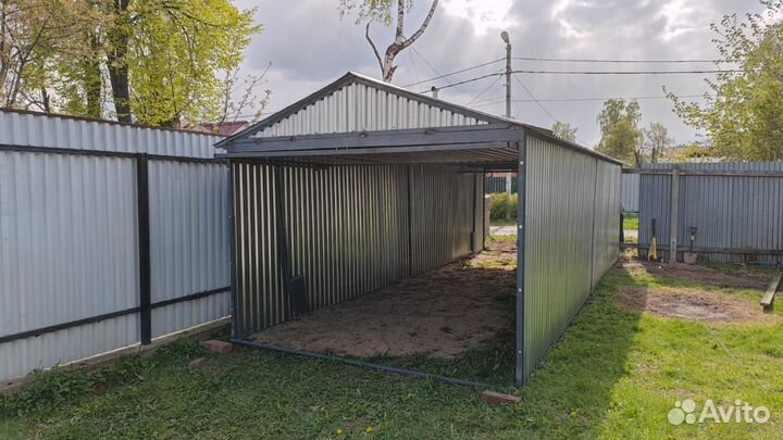 Хозблок /Гараж из волнового профиля