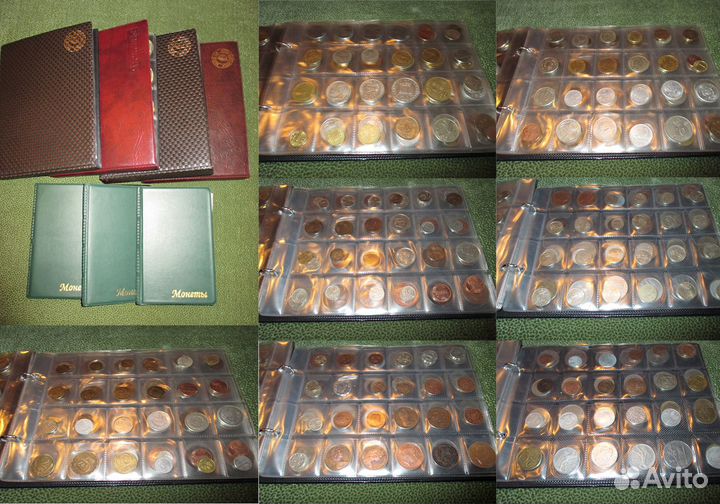 Коллекция монет СССР, Россия, Мир (альбомы)