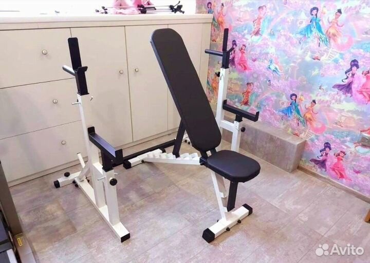 Стойка под штангу + скамья