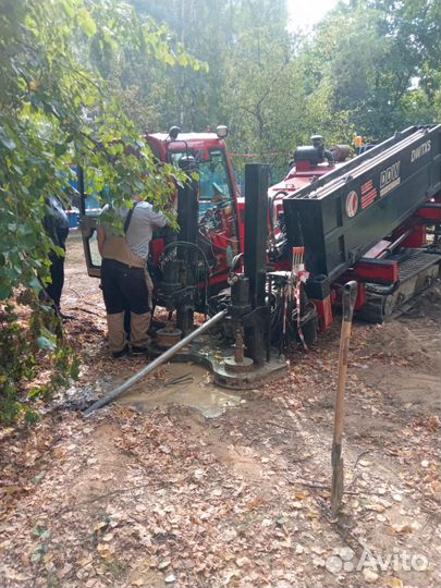 Прокладка футляра под дорогой