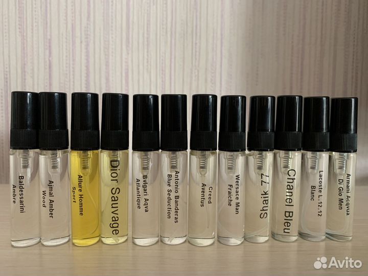 Духи масляные мужские 12 ароматов