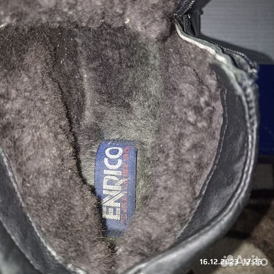 Ботинки мужские зимние кожаные