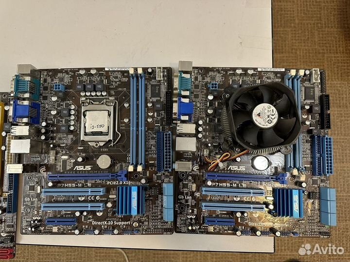 Материнская плата asus P7H55-M LE+процессор