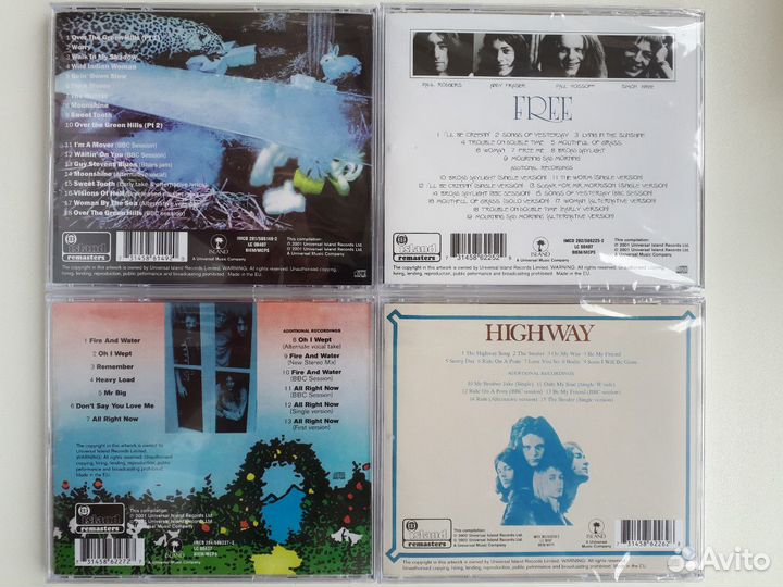 CD диски Free, Bad Company
