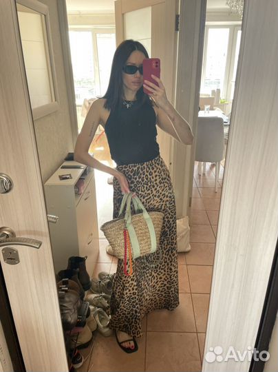 Юбка леопард