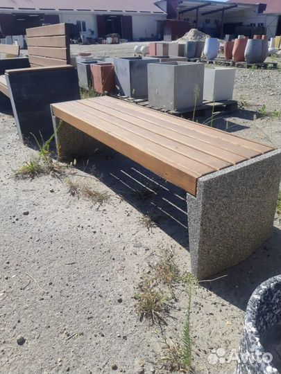 Скамейка из бетона в наличии и под заказ