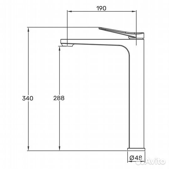 Смеситель для раковины Gappo G1010-23