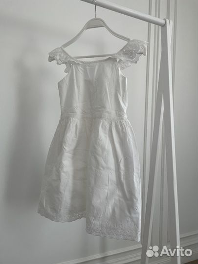 Платье белое 128-134 (7-9 л)
