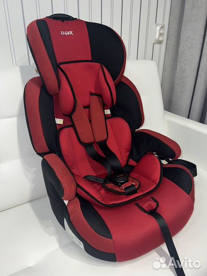 Детское автокресло Siger большое до 36кг с isofix