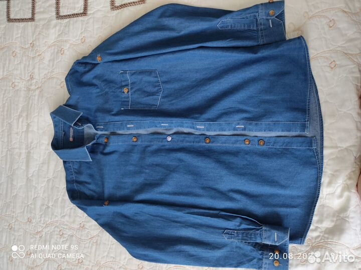 Джинсовая рубашка 146-152