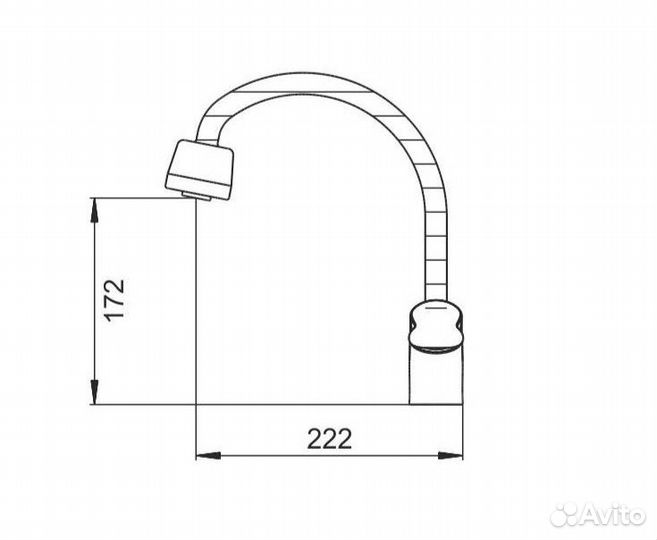 Смеситель для кухни Ригель-Сиб см-М14/3/лилия