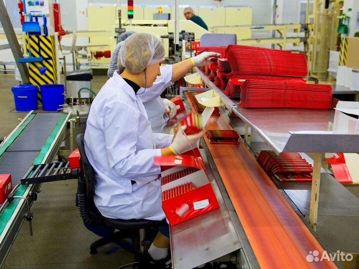 Упаковщик/ца вахта 15 смен с проживанием Ростов