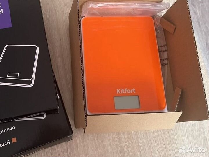 Кухонные весы Kitfort кт-803-5, оранжевые