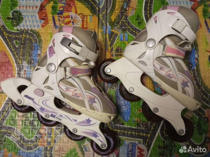 Роликовые коньки детские раздвижные р. 34-38