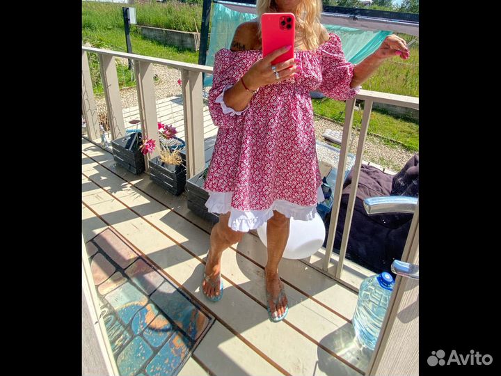 Сарафан лен Jil Sander