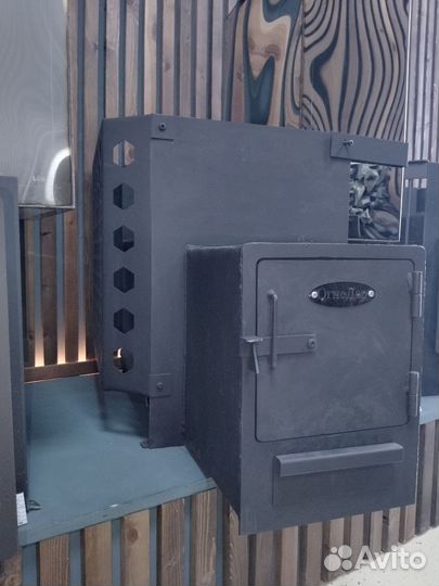 Печь для бани с баком