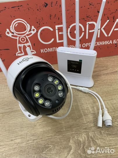 IP камера видеонаблюдения купольная Hiseeu с Wi-Fi