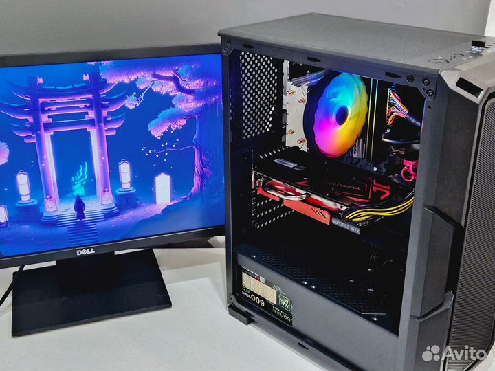 Игровой пк Intel Core i3, GTX1660 Super 6гб