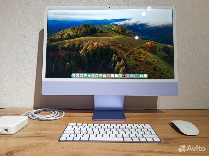 Моноблок Apple iMac Purple 24 M1 8C CPU 7C GPU